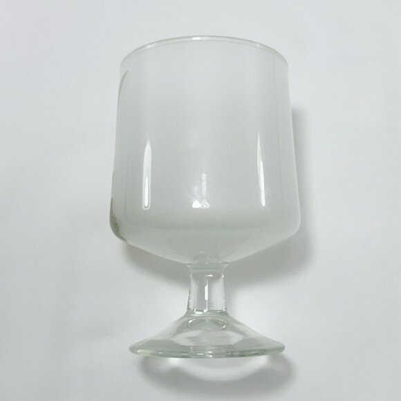 Vintage Wine Glass Cocktail Drink Angel Wing Guardian Mother Milky Frosty Cold - Picture 3 of 12